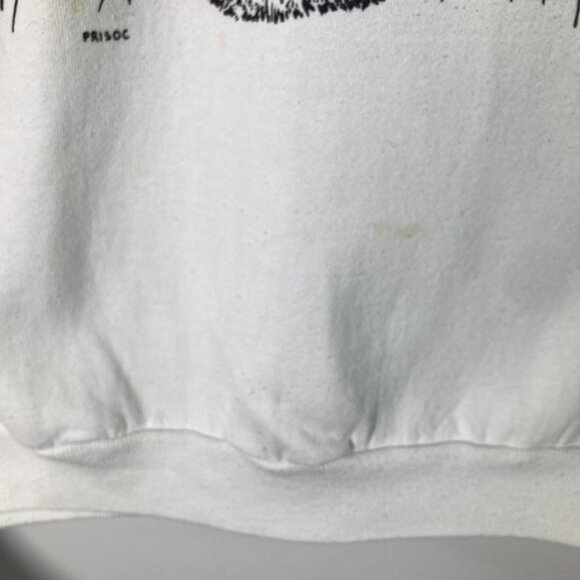 Hanes Vintage Explorations Love the Cats Sweatshirt Prisoc XL - Picture 12 of 14